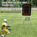 Folding Lacrosse Rebounder 3x4ft Volleyball Pitchback Baseball Net Black