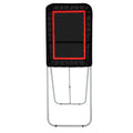 Folding Lacrosse Rebounder 3x4ft Volleyball Pitchback Baseball Net Black