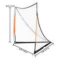 Lacrosse Goal, 1.8mx1.8m Lacrosse Net, Portable Lacrosse Goal with Carry Bag, Fiberglass Rod Backyard Lacrosse Training Equipment, Easy Setup Collegiate Goal, Perfect for Youth Adult Training