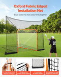 Hockey Lacrosse Goal Backstop Net 12x9ft Quick Setup Training