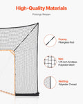 Hockey Lacrosse Goal Backstop Net 12x9ft Quick Setup Training