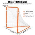 Lacrosse Goal 1.2x1.2m Folding Portable Net Iron Frame Carry Bag