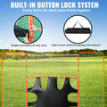 Lacrosse Goal 3.7m x 2.7m Net Steel Frame Backstop Target Training