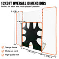 Lacrosse Goal 3.7m x 2.7m Net Steel Frame Backstop Target Training