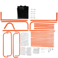 Lacrosse Goal 3.7m x 2.7m Net Steel Frame Backstop Target Training