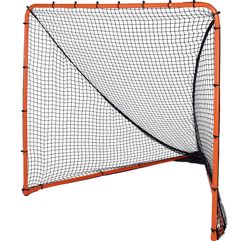 Lacrosse Goal 1.8m x 1.8m Folding Portable Steel Frame Net Orange