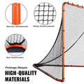 Lacrosse Goal 1.8m x 1.8m Folding Portable Steel Frame Net Orange