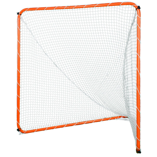 Lacrosse Goal 6x6 Steel Frame Portable Orange Net Carry Bag
