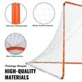 Lacrosse Goal 6x6 Steel Frame Portable Orange Net Carry Bag