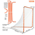 Lacrosse Goal 6x6 Steel Frame Portable Orange Net Carry Bag