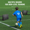 Soccer Rebounder Board 100x40cm 2 Angles Foldable HDPE Training