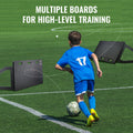 Soccer Rebounder Board 115x45cm Foldable 2 Angles HDPE Training