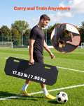 Soccer Rebounder Board 1000x300mm HDPE Kick Back Trainer 3 Angles