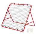 Soccer Rebounder Net 100x100cm Adjustable Angles Football Training