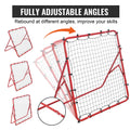 Soccer Rebounder Net 100x100cm Adjustable Angles Football Training