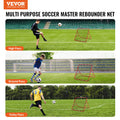 Soccer Rebounder Net 100x100cm Adjustable Angles Football Training