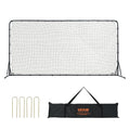 Soccer Rebounder Net 12x6FT Iron Training Equipment Portable Bag