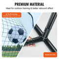 Soccer Rebounder Net 12x6FT Iron Training Equipment Portable Bag