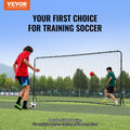 Soccer Rebounder Net 12x6FT Iron Training Equipment Portable Bag