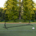 Soccer Rebounder Net 12x6FT Iron Training Equipment Portable Bag