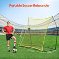 Soccer Rebounder Net 7x7FT Portable Trainer with Bag