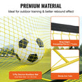Soccer Rebounder Net 2-IN-1 Iron Portable Football Training Equipment
