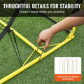 Soccer Rebounder Net 2-IN-1 Iron Portable Football Training Equipment