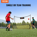 Soccer Rebounder Net 2-IN-1 Iron Portable Football Training Equipment