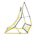 Soccer Rebounder Net 2-IN-1 Iron Portable Football Training Equipment
