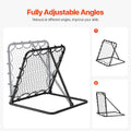 Soccer Rebounder Net 34x34 Portable Football Training Kickback