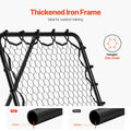 Soccer Rebounder Net 34x34 Portable Football Training Kickback