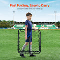 Soccer Rebounder Net 34x34 Portable Football Training Kickback