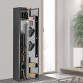 Gun Safe 3 Rifles 4 Pistols Digital Keypad & Lock Cabinet