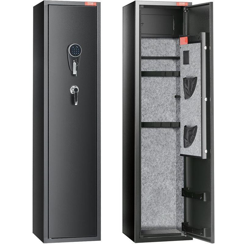 Gun Safe Rifle Safe Digital Keypad Lock 5 Rifles Storage Cabinet