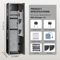 Gun Safe Rifle Safe Digital Keypad Lock 5 Rifles Storage Cabinet