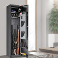 Gun Safe Rifle Safe Digital Keypad Lock 5 Rifles Storage Cabinet