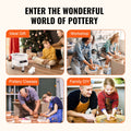350W Pottery Wheel 10 inch Electric Ceramic With Foot Pedal LCD