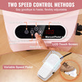 Pottery Wheel, 11 inch Pottery Forming Machine, 450W Electric Wheel for Pottery with Foot Pedal and LCD Touch Screen, Direct Drive Ceramic Wheel with 3 Support Legs for DIY Art Craft, Pink