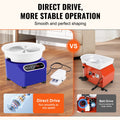 Pottery Wheel 10 inch 350W Electric Ceramic Direct Drive LCD Blue