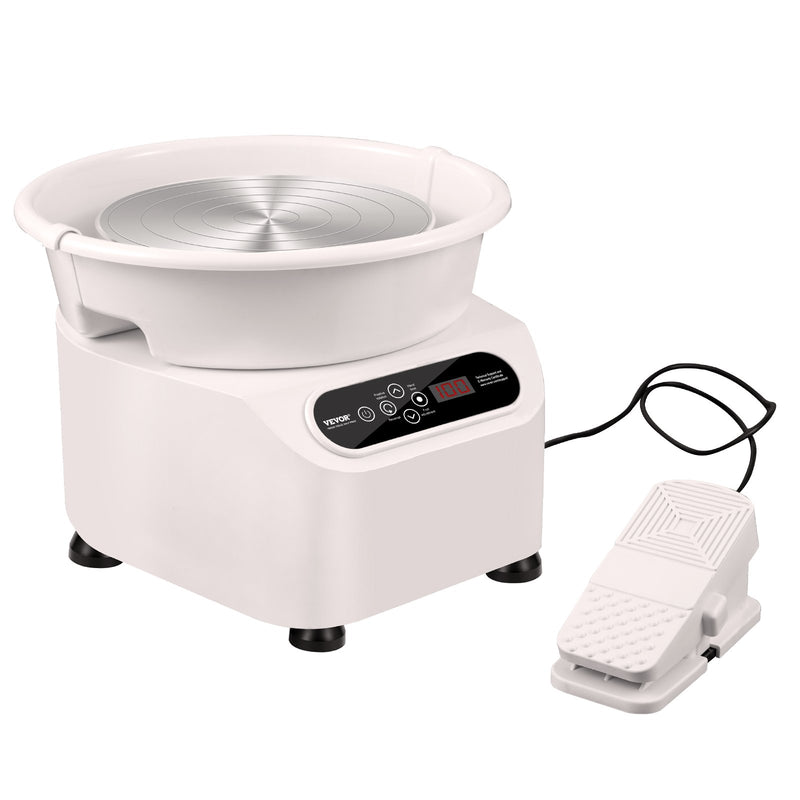 Pottery Wheel 10 Inch 350W Electric Ceramic With Foot Pedal Tools