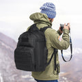 Tactical Backpack 25L Military MOLLE Black Sponge Pad