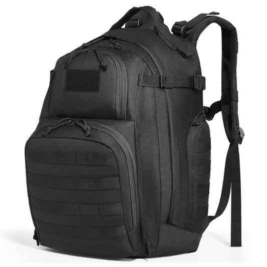 Tactical Backpack 40L Military Molle Black with Sponge Pad