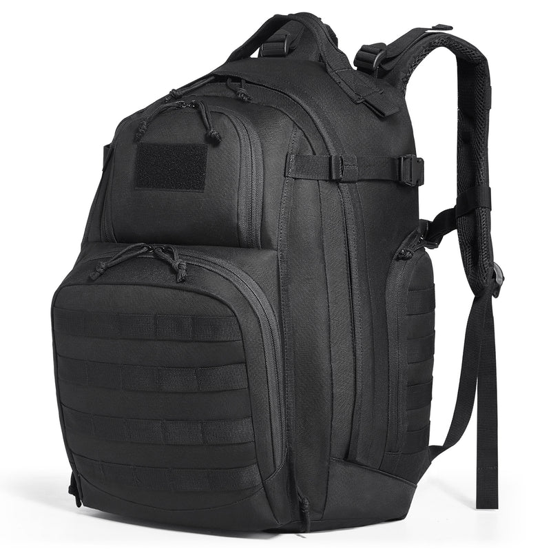 Tactical Backpack 40L Military Molle Black with Sponge Pad