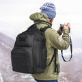 Tactical Backpack 40L Military Molle Black with Sponge Pad