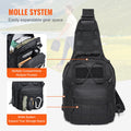 Tactical Sling Bag 10L Military Rover Shoulder Backpack Black
