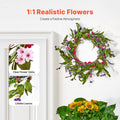 Artificial Wreath 55.88cm Pink Green Daisies Round