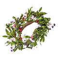 Artificial Wreath 55.88cm Pink Green Daisies Round