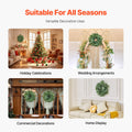Artificial Eucalyptus Wreath 66cm Green Leaves Year Round