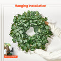 Artificial Eucalyptus Wreath 66cm Green Leaves Year Round