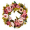 Artificial Wreath 48cm Pink Peonies Hydrangeas Decorative